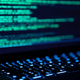 A hacker program is open on a MacBook Air.
